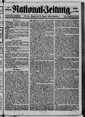 Nationalzeitung on Aug 26, 1850