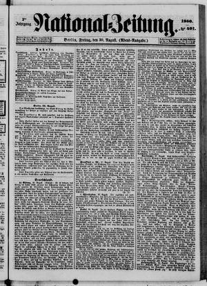 Nationalzeitung on Aug 30, 1850