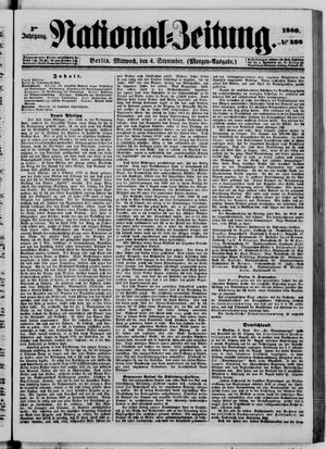 Nationalzeitung vom 04.09.1850