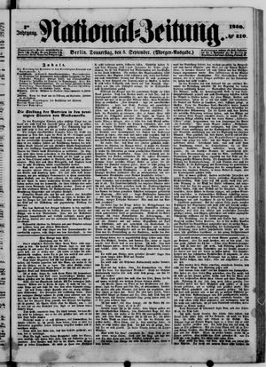 Nationalzeitung vom 05.09.1850