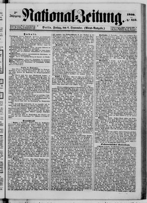 Nationalzeitung vom 06.09.1850