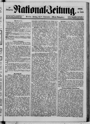 National-Zeitung vom 06.09.1850