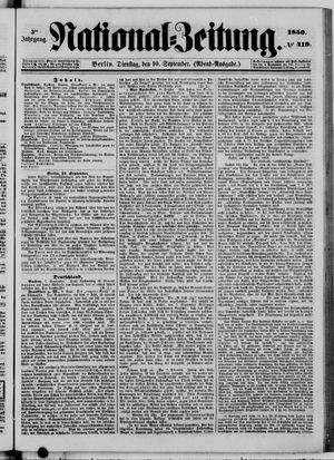 National-Zeitung vom 10.09.1850