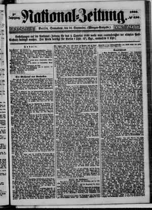 Nationalzeitung on Sep 14, 1850