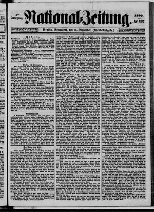 Nationalzeitung vom 14.09.1850