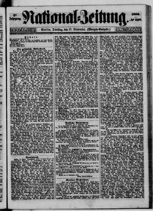 Nationalzeitung vom 17.09.1850