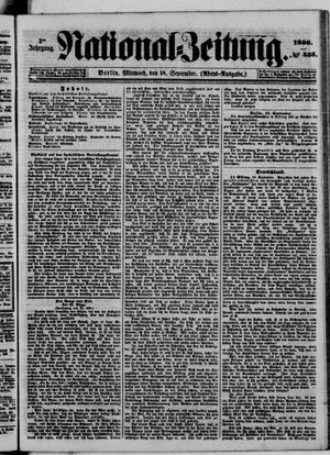Nationalzeitung on Sep 18, 1850