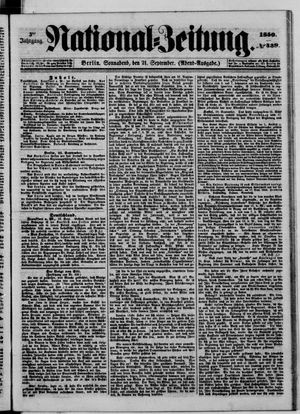 National-Zeitung vom 21.09.1850