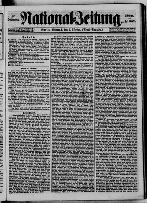 National-Zeitung vom 02.10.1850