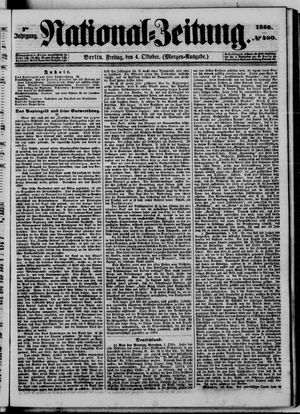 Nationalzeitung vom 04.10.1850
