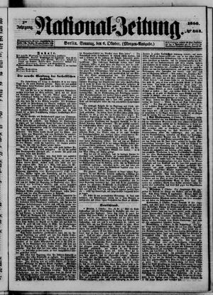 Nationalzeitung vom 06.10.1850