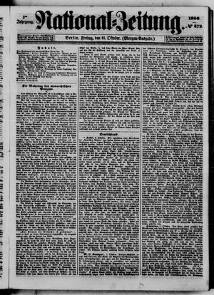 Nationalzeitung vom 11.10.1850