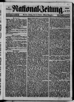 Nationalzeitung vom 11.10.1850