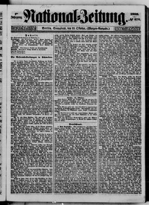 Nationalzeitung vom 12.10.1850