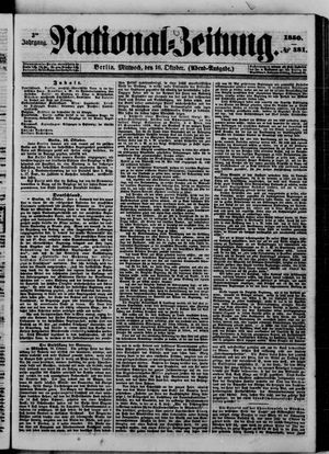 National-Zeitung vom 16.10.1850