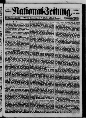 Nationalzeitung vom 17.10.1850