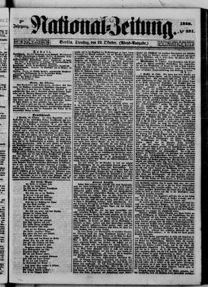 Nationalzeitung vom 22.10.1850