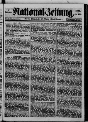 Nationalzeitung vom 23.10.1850