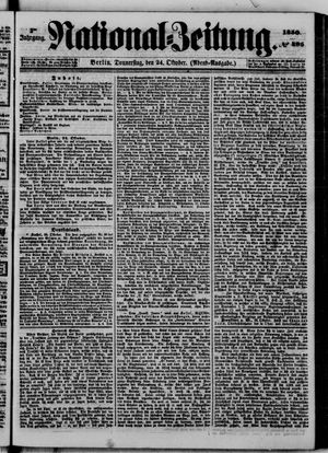 Nationalzeitung vom 24.10.1850