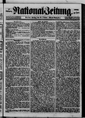 Nationalzeitung on Oct 25, 1850