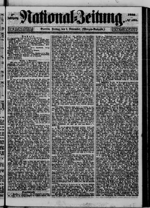 Nationalzeitung vom 01.11.1850