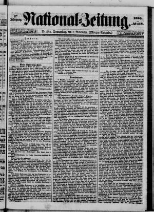 National-Zeitung vom 07.11.1850