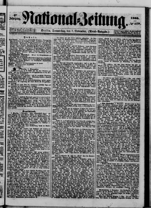National-Zeitung vom 07.11.1850