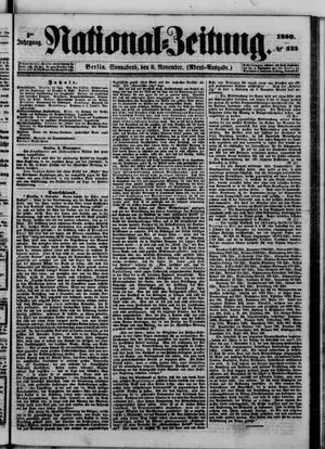 Nationalzeitung vom 09.11.1850