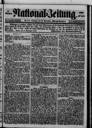 Nationalzeitung vom 10.11.1850