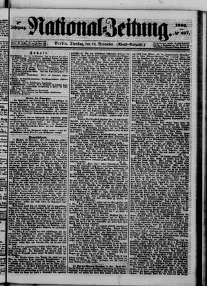 Nationalzeitung vom 12.11.1850