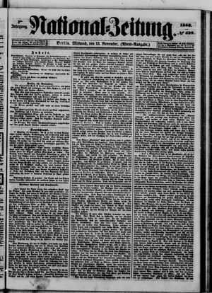 Nationalzeitung vom 13.11.1850
