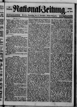 Nationalzeitung vom 14.11.1850