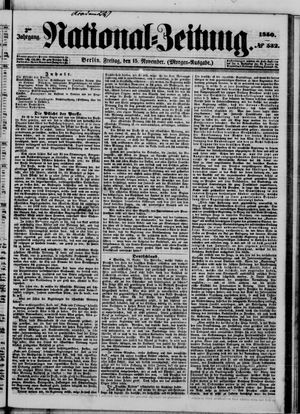 Nationalzeitung vom 15.11.1850