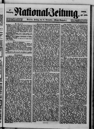 Nationalzeitung vom 15.11.1850