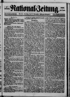 Nationalzeitung vom 19.11.1850