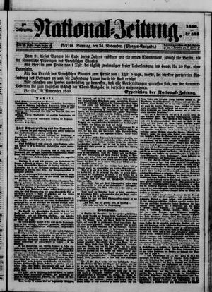 Nationalzeitung vom 24.11.1850
