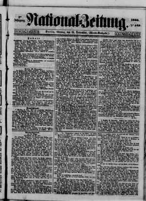 National-Zeitung vom 25.11.1850
