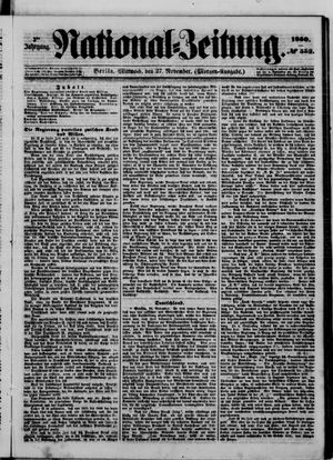 Nationalzeitung on Nov 27, 1850
