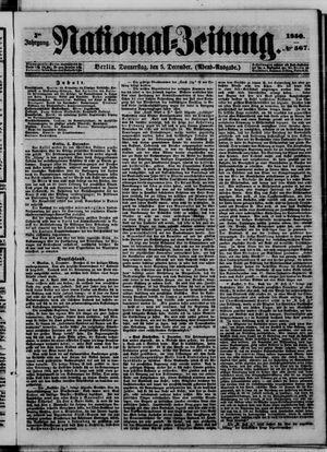 Nationalzeitung vom 05.12.1850