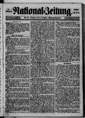 National-Zeitung vom 08.12.1850