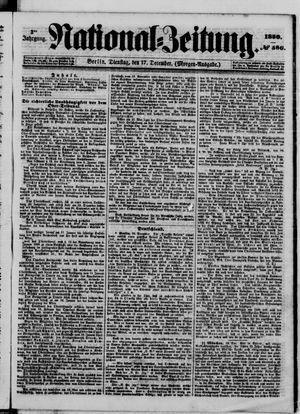 Nationalzeitung vom 17.12.1850