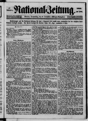 Nationalzeitung vom 19.12.1850