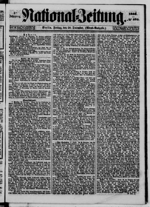 Nationalzeitung vom 20.12.1850