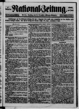 Nationalzeitung vom 24.12.1850