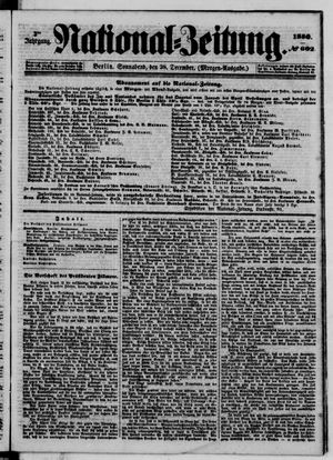 Nationalzeitung on Dec 28, 1850