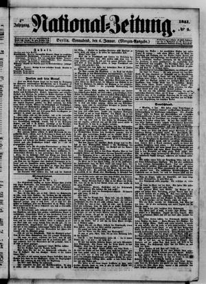 Nationalzeitung on Jan 4, 1851