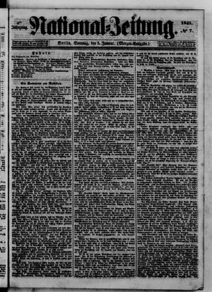 Nationalzeitung vom 05.01.1851