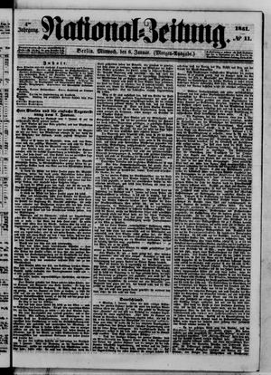 Nationalzeitung vom 08.01.1851