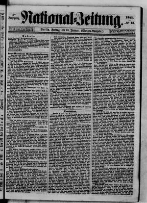 Nationalzeitung vom 10.01.1851