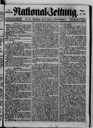 National-Zeitung vom 11.01.1851